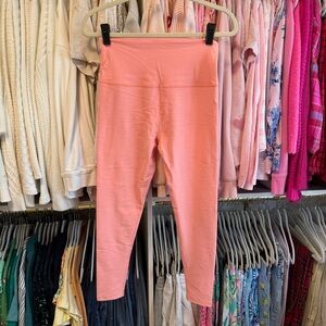 Beyond Yoga Bright Neon Peach Leggings